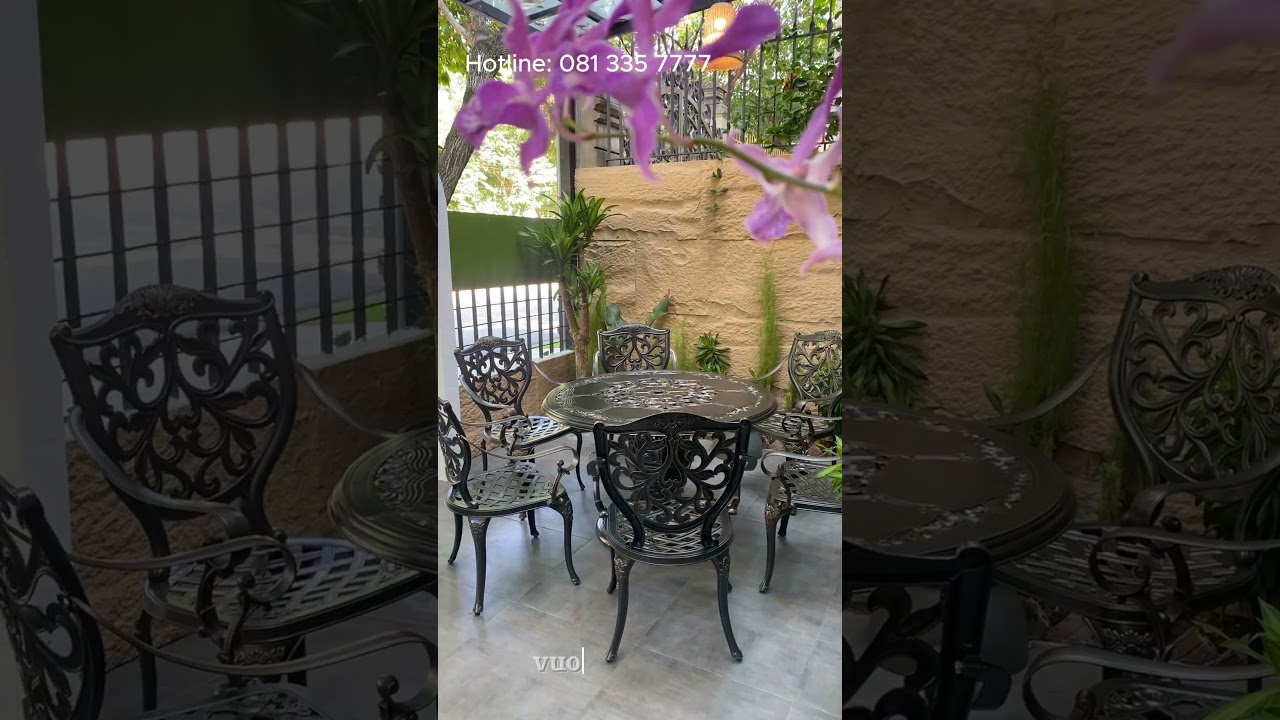 Bộ bàn ghế sân vườn nhôm đúc BG-22TN - Vườn An Nam #bànghếngoàitrời #bànghếsânvườn #bànghếsânvườn