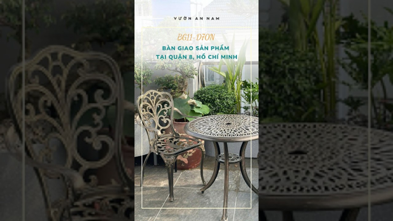 Bộ Bàn Ghế Ngoài Trời BG11-D70 Góp Phần Tạo Nên Góc Sống An Yên Tại Quận 8 | Vườn An Nam
