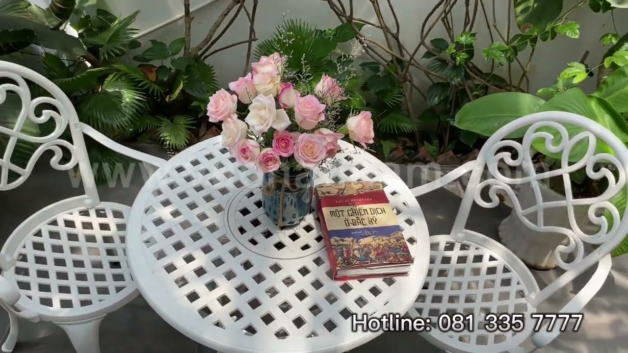 Bộ Bàn Ghế Sân Vườn Biệt Thự Cao Cấp BG-17T - Vườn An Nam