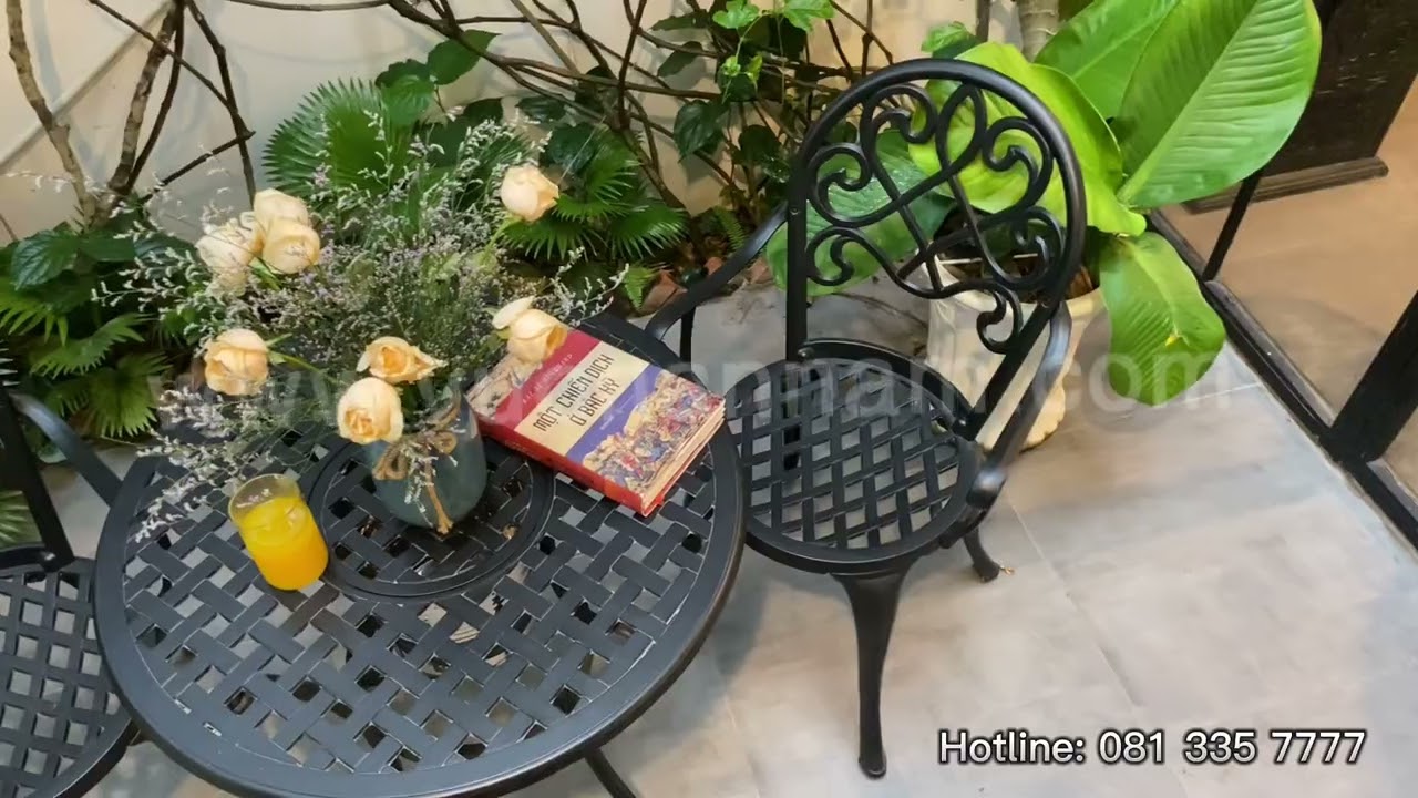 Bộ Bàn Ghế Sân Vườn Biệt Thự Cao Cấp BG-17N - Vườn An Nam