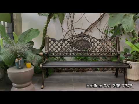 Ghế Công Viên Nhôm Đúc GCV-06N - Vườn An Nam