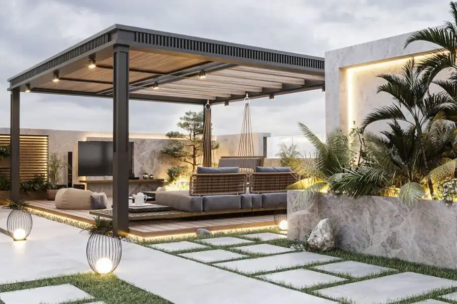 Kiểu tiểu cảnh Châu Âu thường mang đến không gian lãng mạn và tinh tế