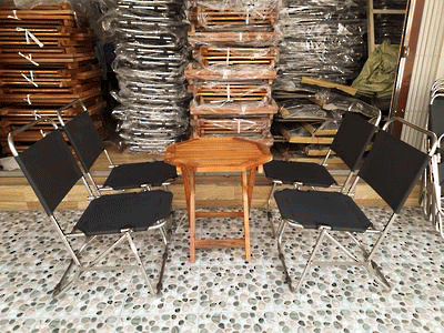 Dau Chi La Mot Bo Ban Ghe Ban Ghe Cafe Xep Gap