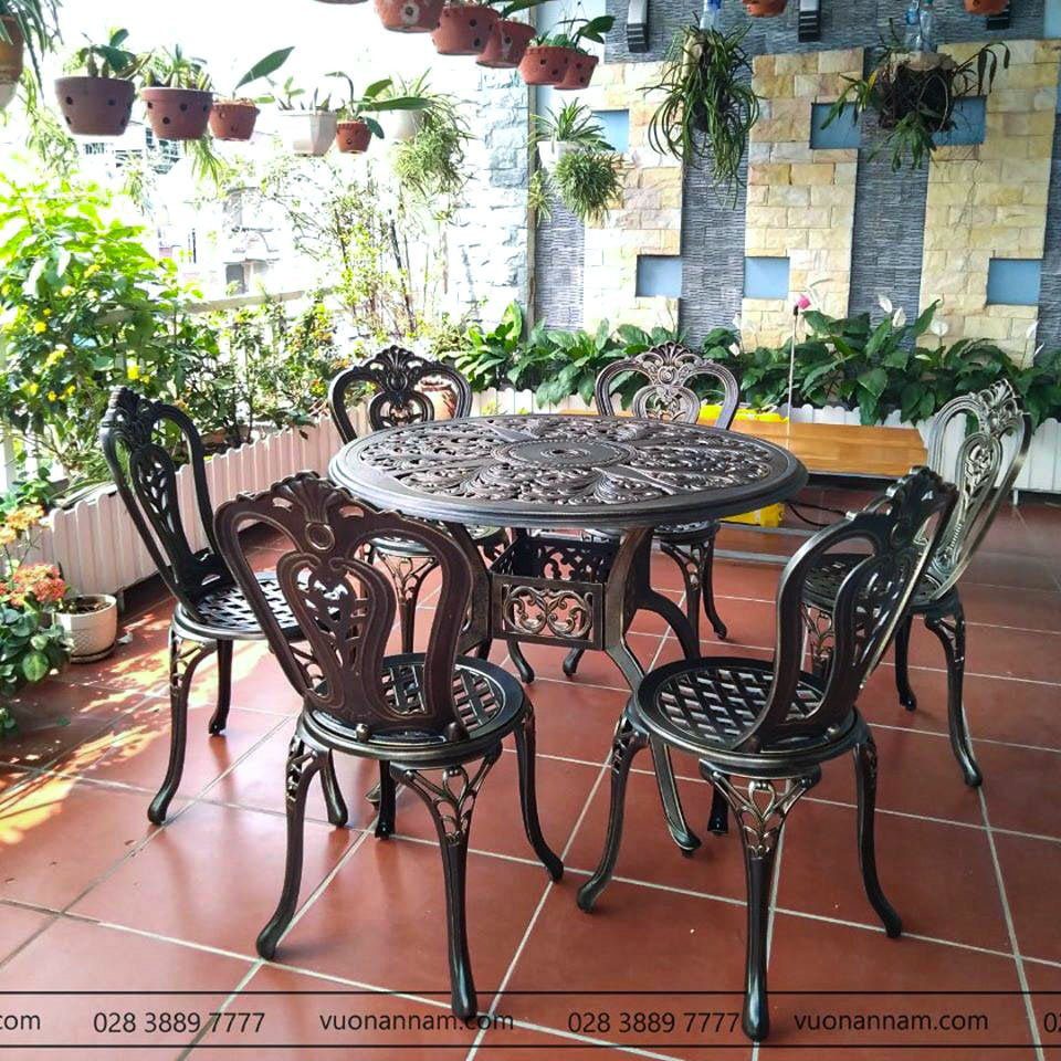 Bộ Bàn Ghế Nhôm Nhỏ Bàn 1m Bộ Bàn Ghế Nhôm Nhỏ Bàn 1m
