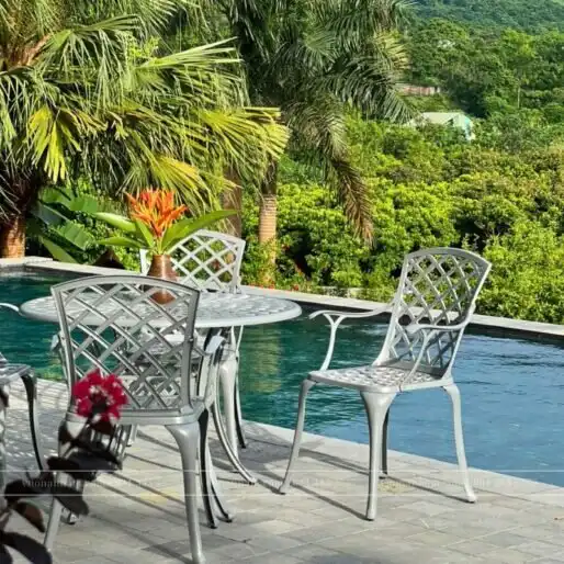 Tiết lộ 5 kinh nghiệm mua bàn ghế nhôm đúc cho sân vườn