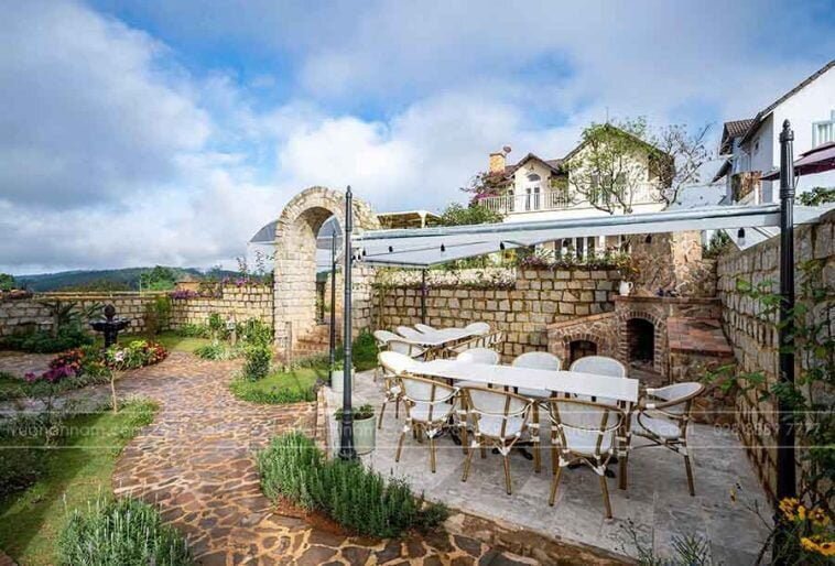 phong cảnh biệt thự sân vườn