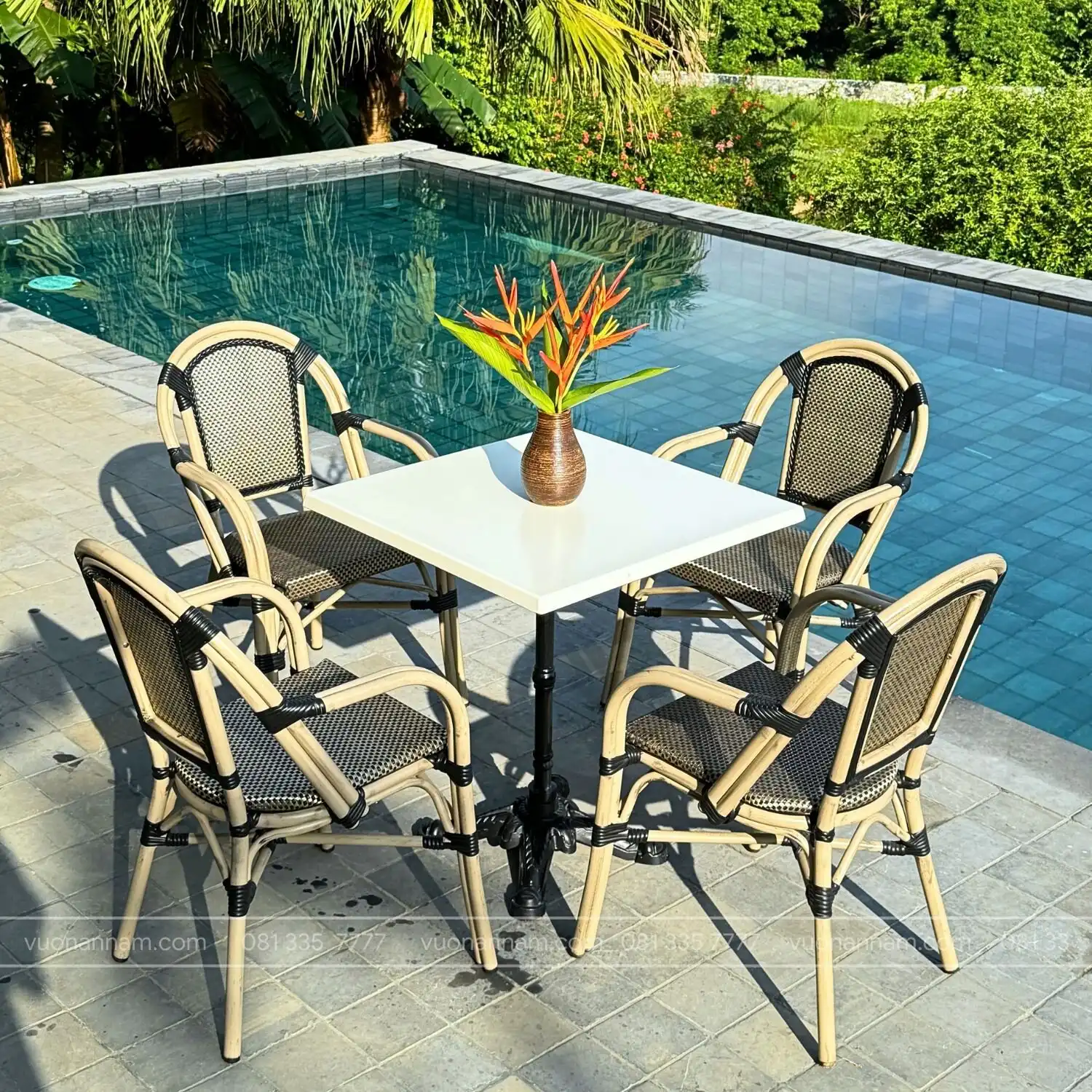 Bộ bàn ghế cafe ngoài trời BTL-GC081 (3)