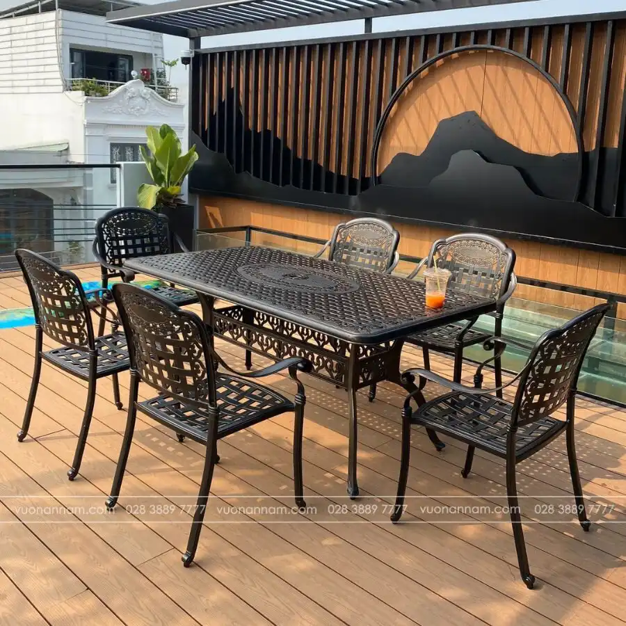 Bộ bàn ghế sân vườn BG-04CNN