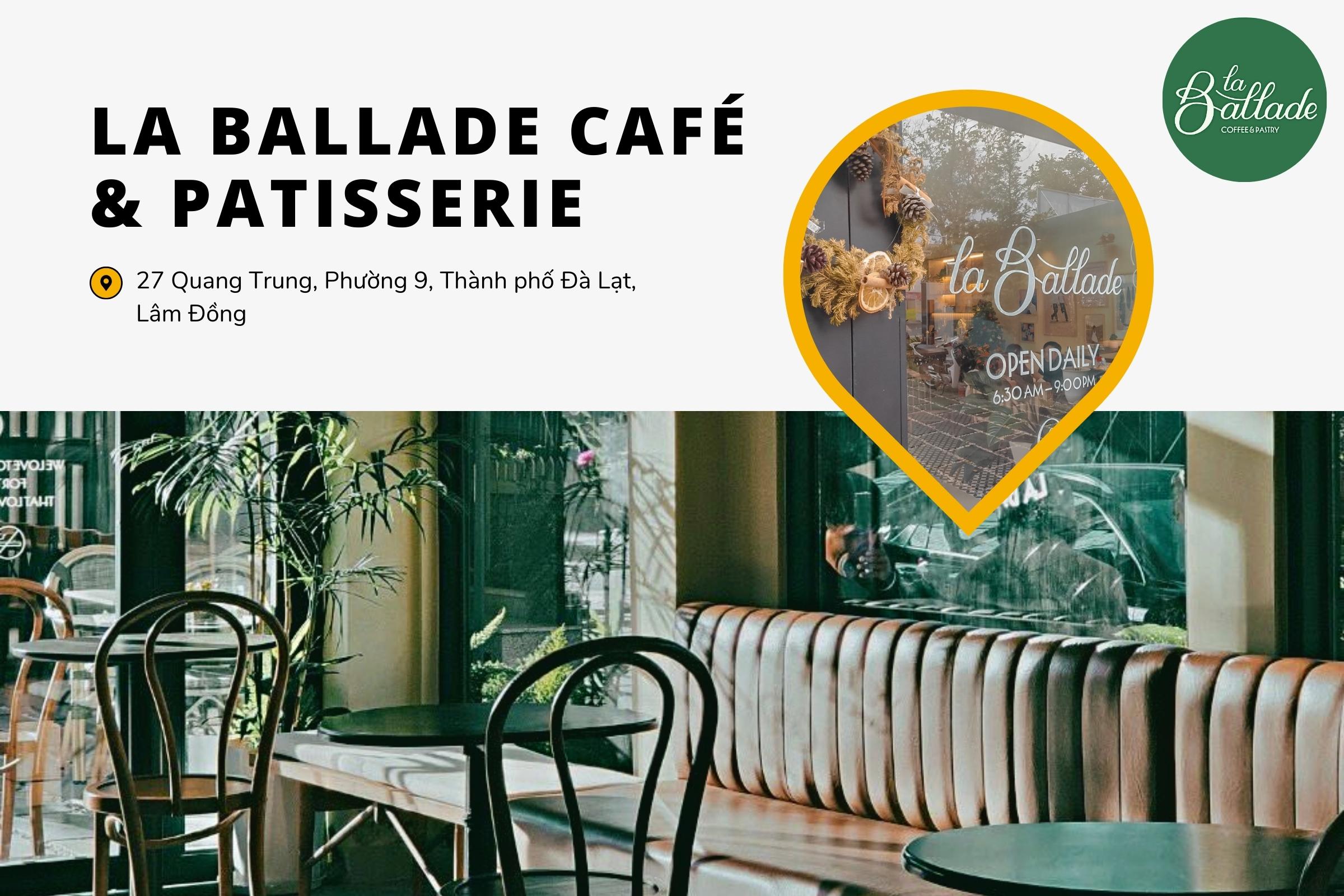 Mẫu bàn ghế cafe Vườn An Nam tại La Ballade Cafe