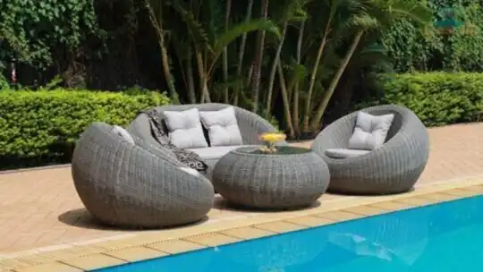 Bộ bàn ghế nhựa giả mây có giá thành cạnh tranh