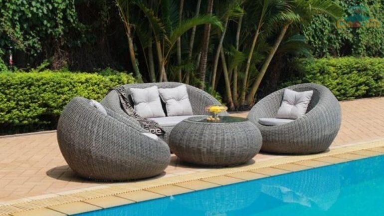 Bộ bàn ghế nhựa giả mây có giá thành cạnh tranh