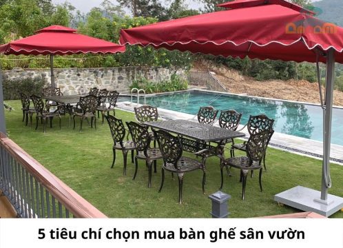 Những tiêu chí chọn mua bàn ghế sân vườn