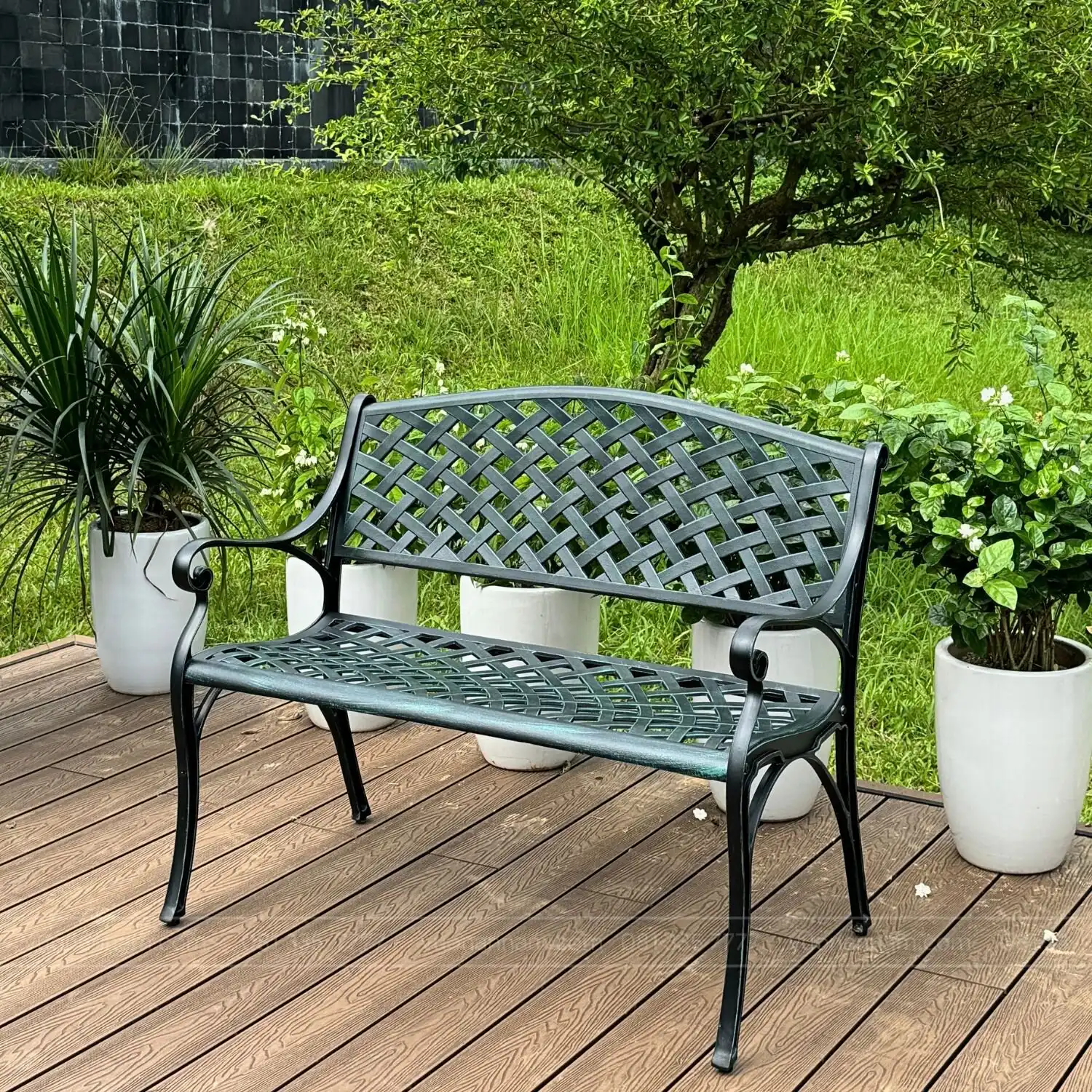 Ghế công viên nhôm đúc GCV-09X