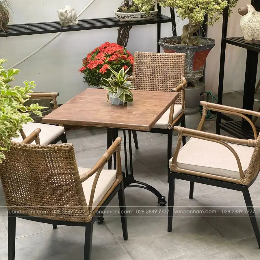 Bộ bàn ghế sân vườn cao cấp BGM-03