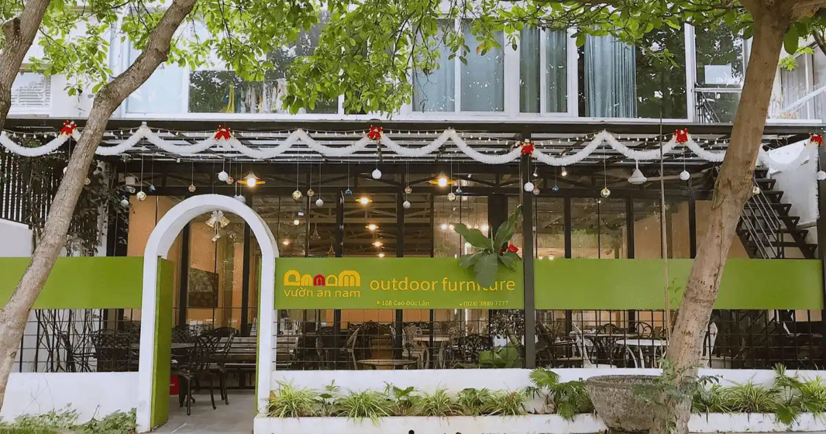 Showroom bàn ghế sân vườn tại Hồ Chí Minh của Vườn An Nam