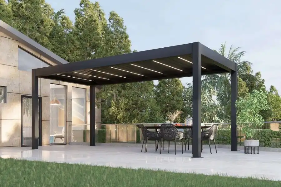 Pergola mái nhôm xếp tự động là sự đầu tư đáng xem xét cho ngôi nhà của bạn
