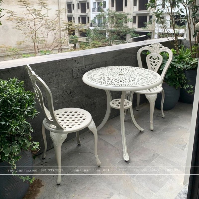 Bộ bàn ghê ban công BG-02T 2 ghế
