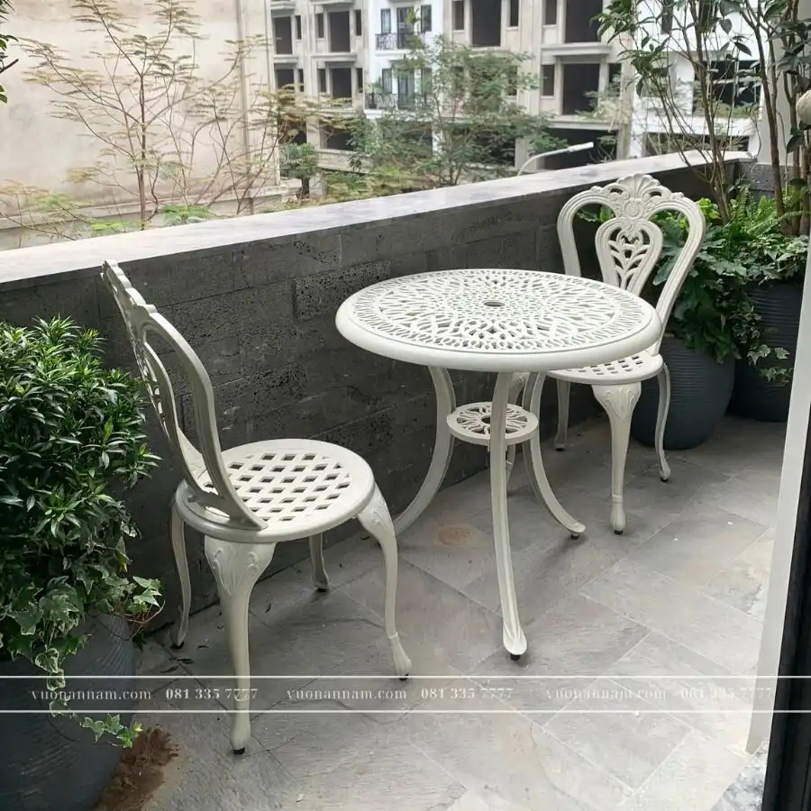 Bộ bàn ghê ban công BG-02T 2 ghế
