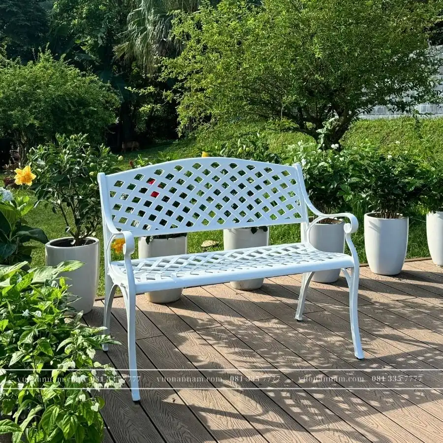Ghế công viên nhôm đúc GCV-09T