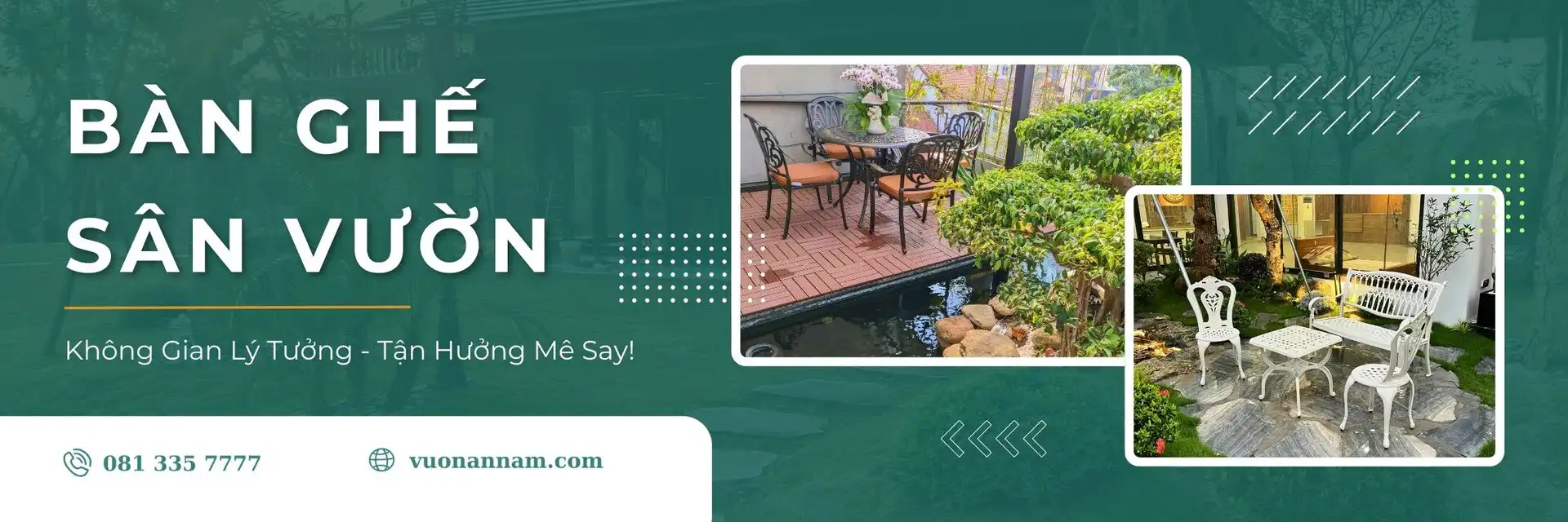 Bàn ghế sân vườn - Bàn ghế ngoài trời