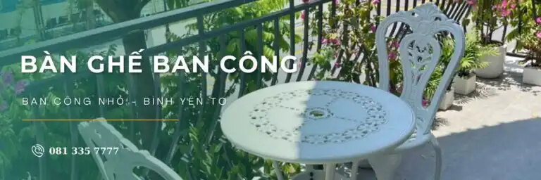 Bàn ghế ban công