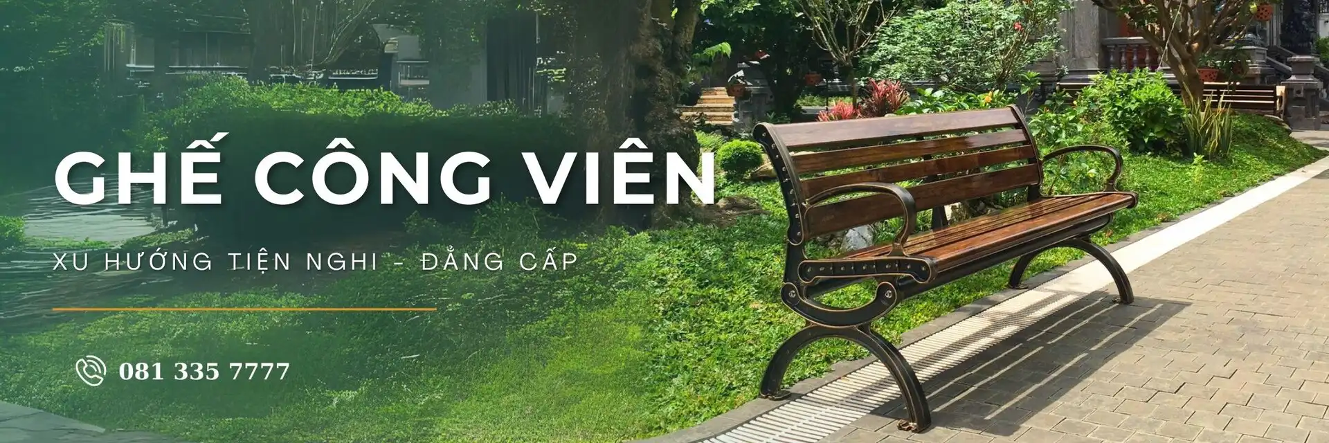 Ghế công viên – Ghế băng dài