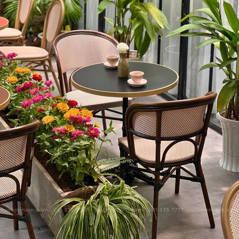 Bộ bàn ghế cafe ngoài trời BCF-14