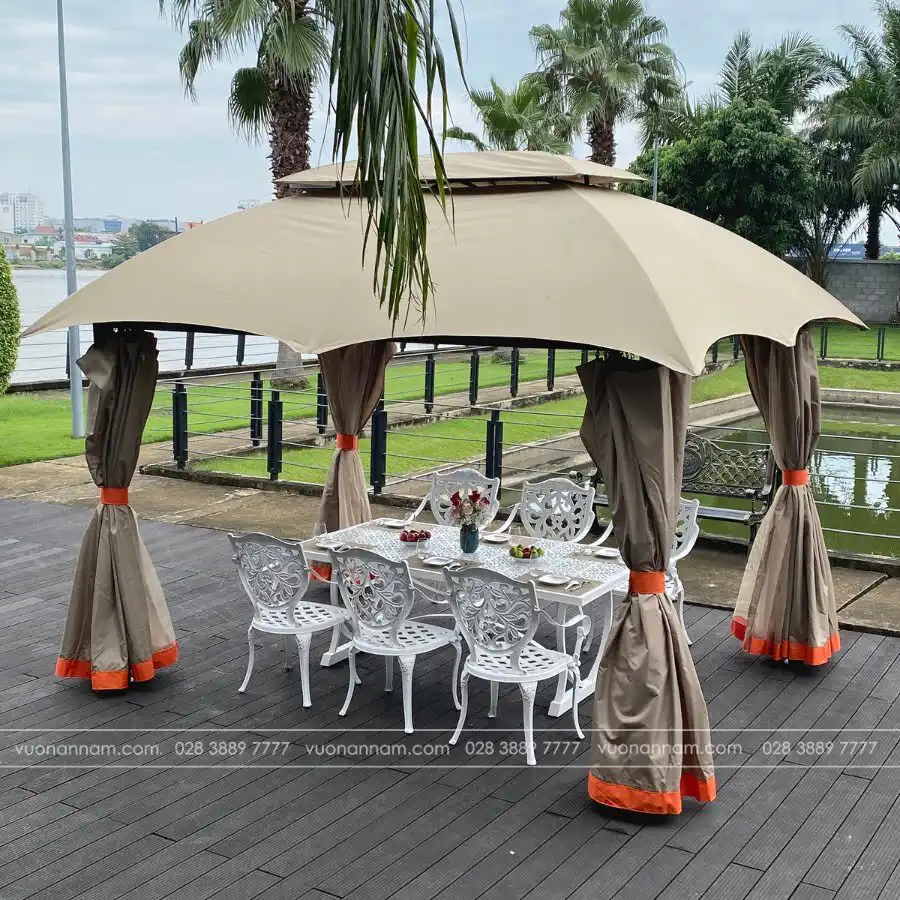 Nhà chòi sân vườn nhập khẩu - Gazebo GZB-1 - Ảnh 3