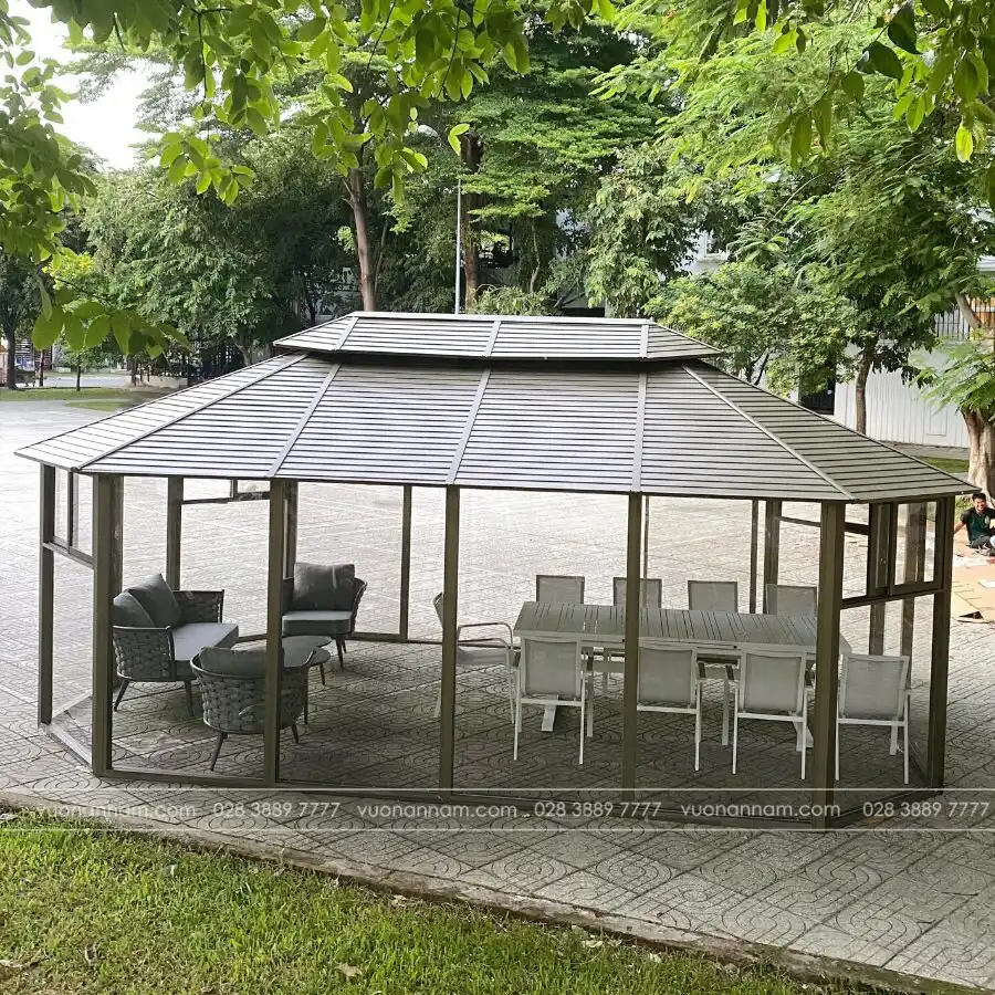 Nhà chòi sân vườn nhập khẩu - Gazebo GZB-2 - Ảnh 3