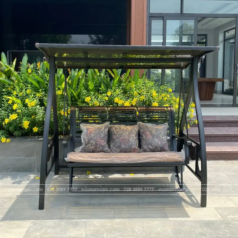 Xích đu nhôm đúc 3 chỗ XD-3CG - Ảnh 5