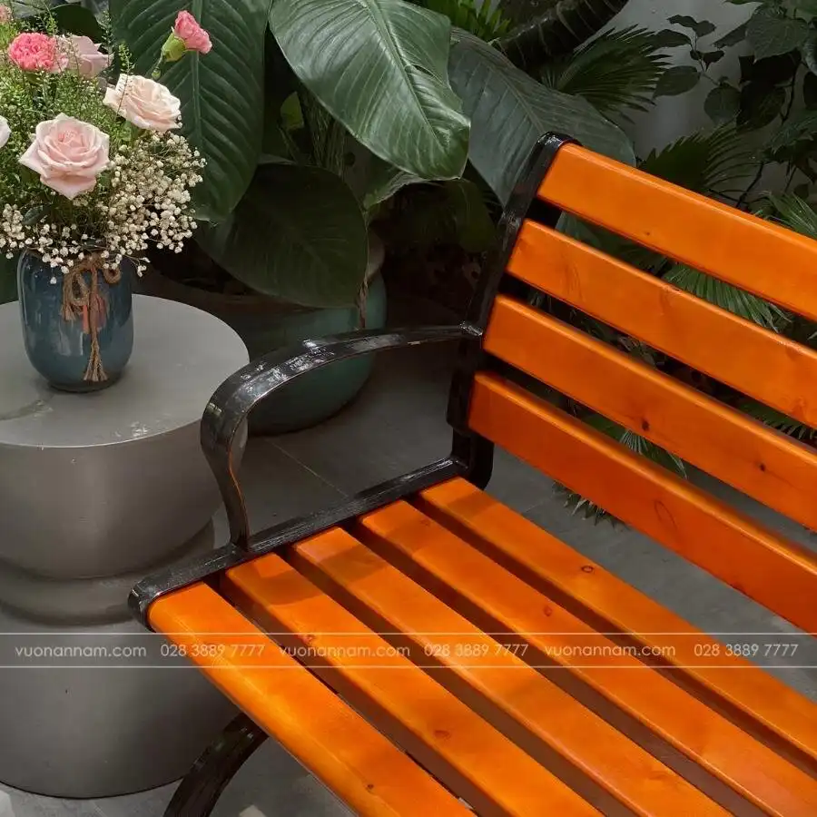 Ghế công viên nan gỗ thông Chile GCV-01 - Ảnh 9