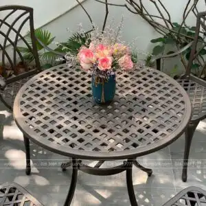 Alternative view of Bộ bàn ghế sân vườn BG18-D85C màu cát bàn D85cm