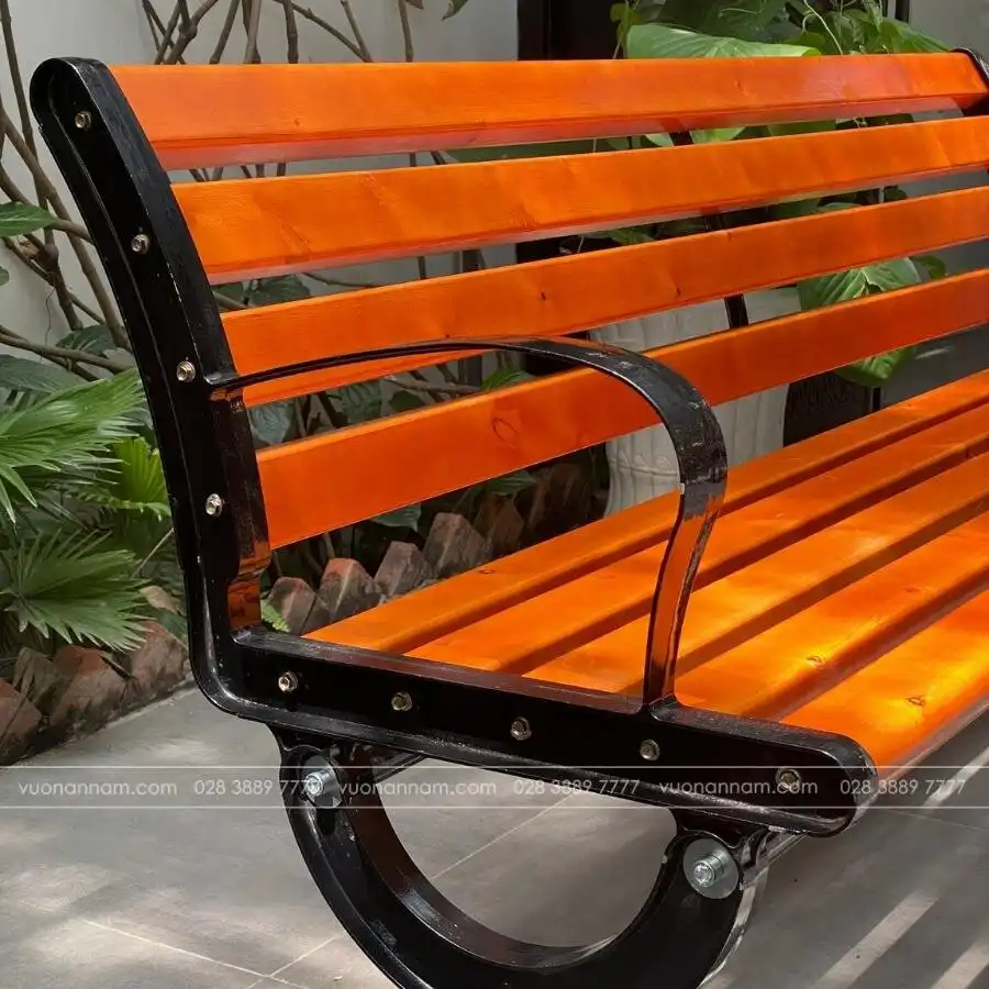 Ghế công viên nan gỗ thông Chile GCV-01 - Ảnh 8