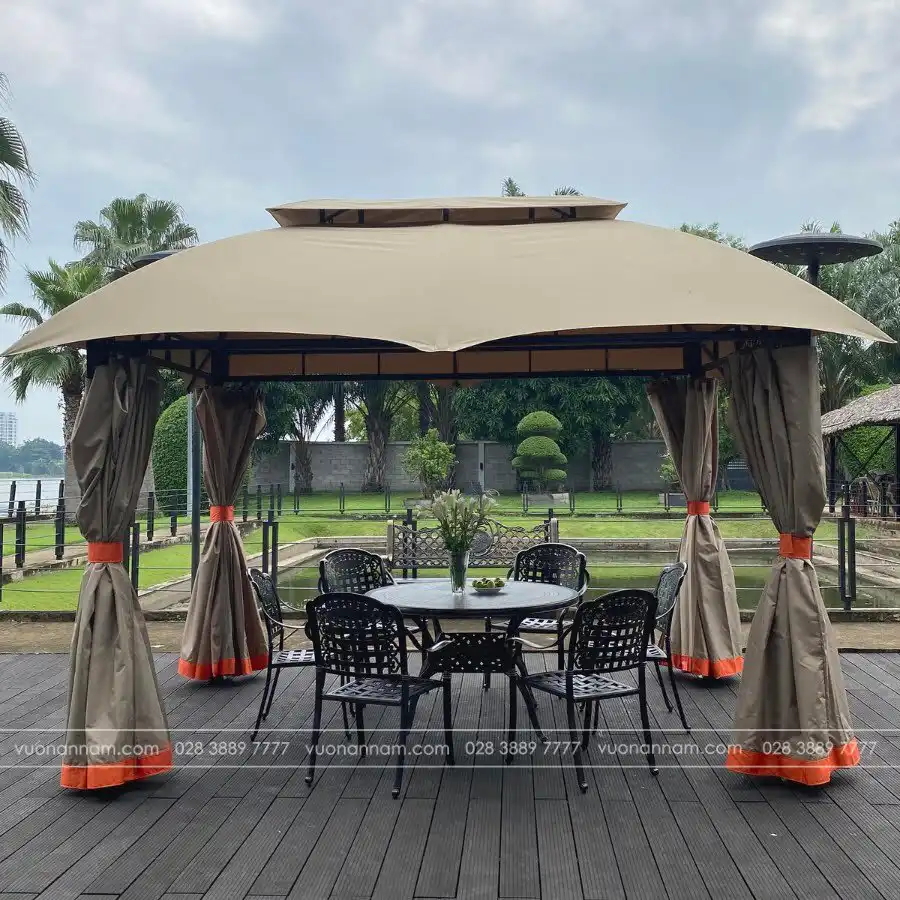 Nhà chòi sân vườn nhập khẩu - Gazebo GZB-1 - Ảnh 2