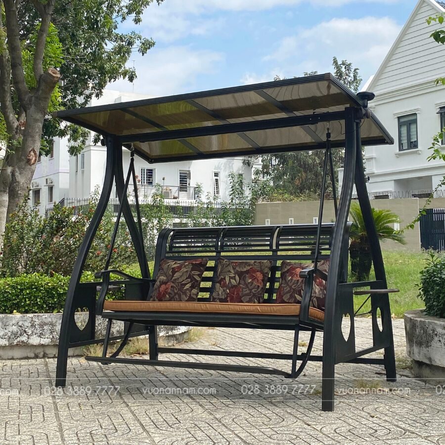 Xích đu nhôm đúc 3 chỗ XD-3CG - Ảnh 3