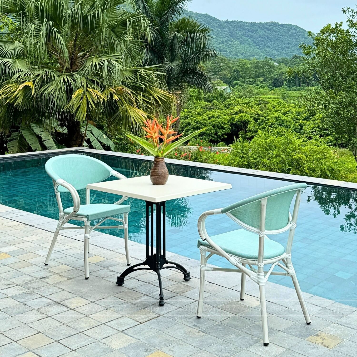 Bộ bàn ghế ban công BC-01X