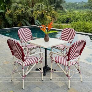 Bộ bàn ghế cafe ngoài trời BGM-05