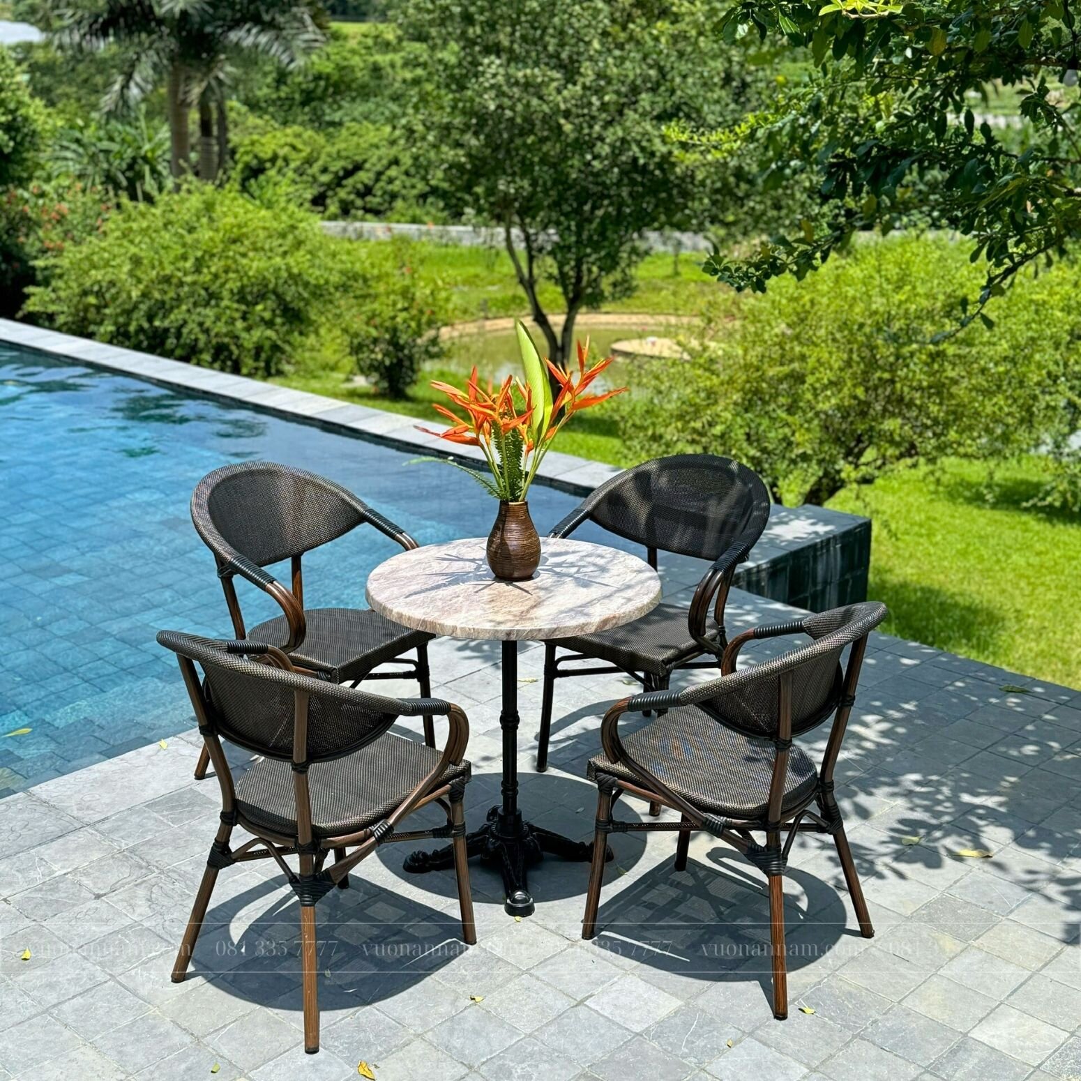 Bàn ghế cafe ngoài trời Starbuck BTL-GC01N