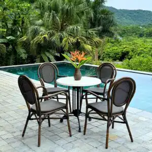 Alternative view of Bộ bàn ghế cafe ngoài trời BTL-GC03