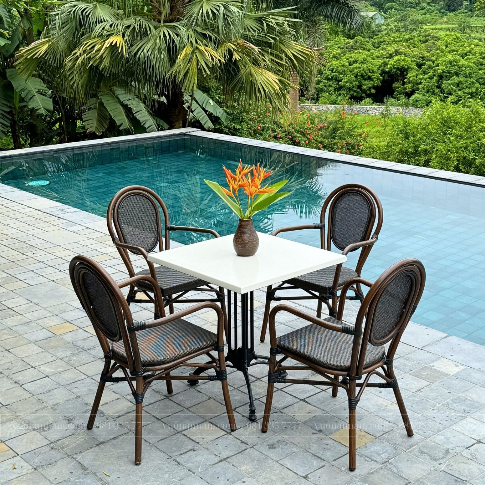 Bộ bàn ghế cafe ngoài trời BTL-GC03 - Ảnh 4