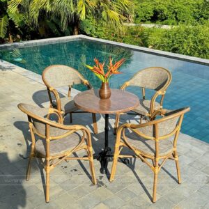 Bộ bàn ghế cafe ngoài trời BTL-GC06