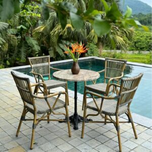 Bộ bàn ghế cafe ngoài trời BTL-GC07