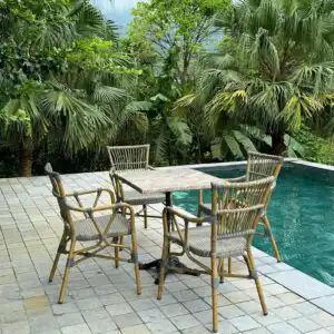 Alternative view of Bộ bàn ghế cafe ngoài trời BTL-GC07