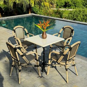 Bộ bàn ghế cafe ngoài trời BTL-GC081