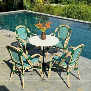 Bộ bàn ghế cafe ngoài trời BTL-GC082