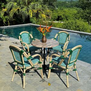 Alternative view of Bộ bàn ghế cafe ngoài trời BTL-GC082