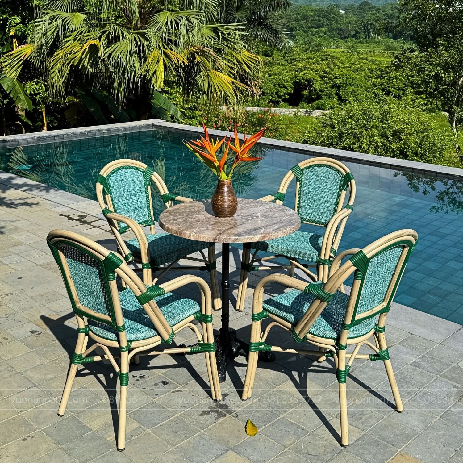 Bộ bàn ghế cafe ngoài trời BTL-GC082 - Ảnh 2