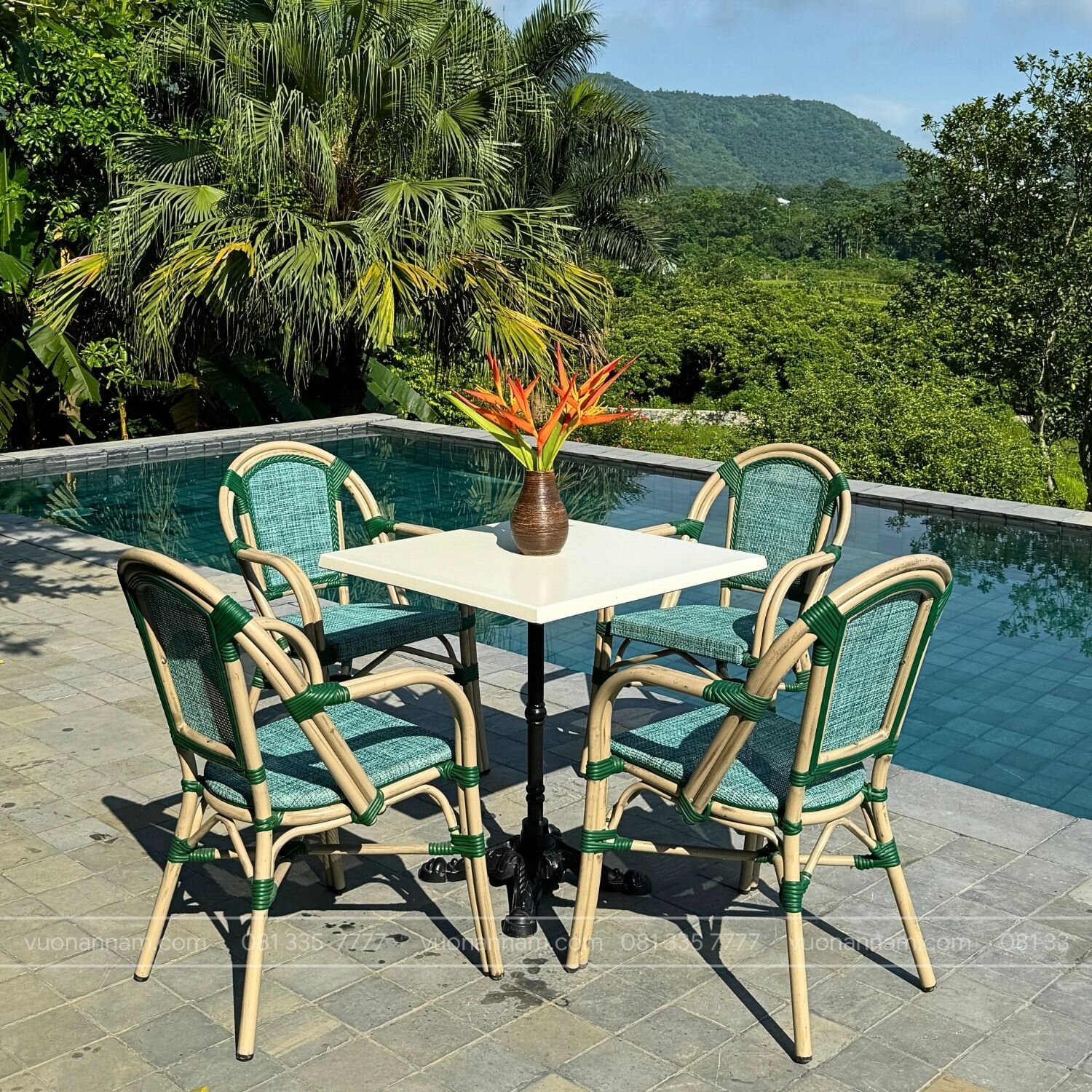 Bộ bàn ghế cafe ngoài trời BTL-GC082 - Ảnh 3