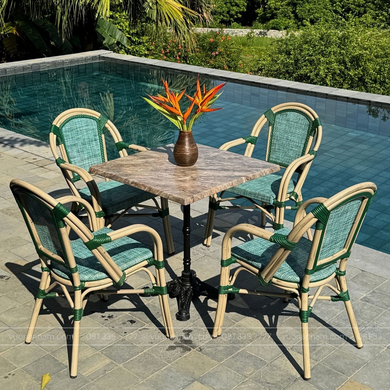 Bộ bàn ghế cafe ngoài trời BTL-GC082 - Ảnh 4