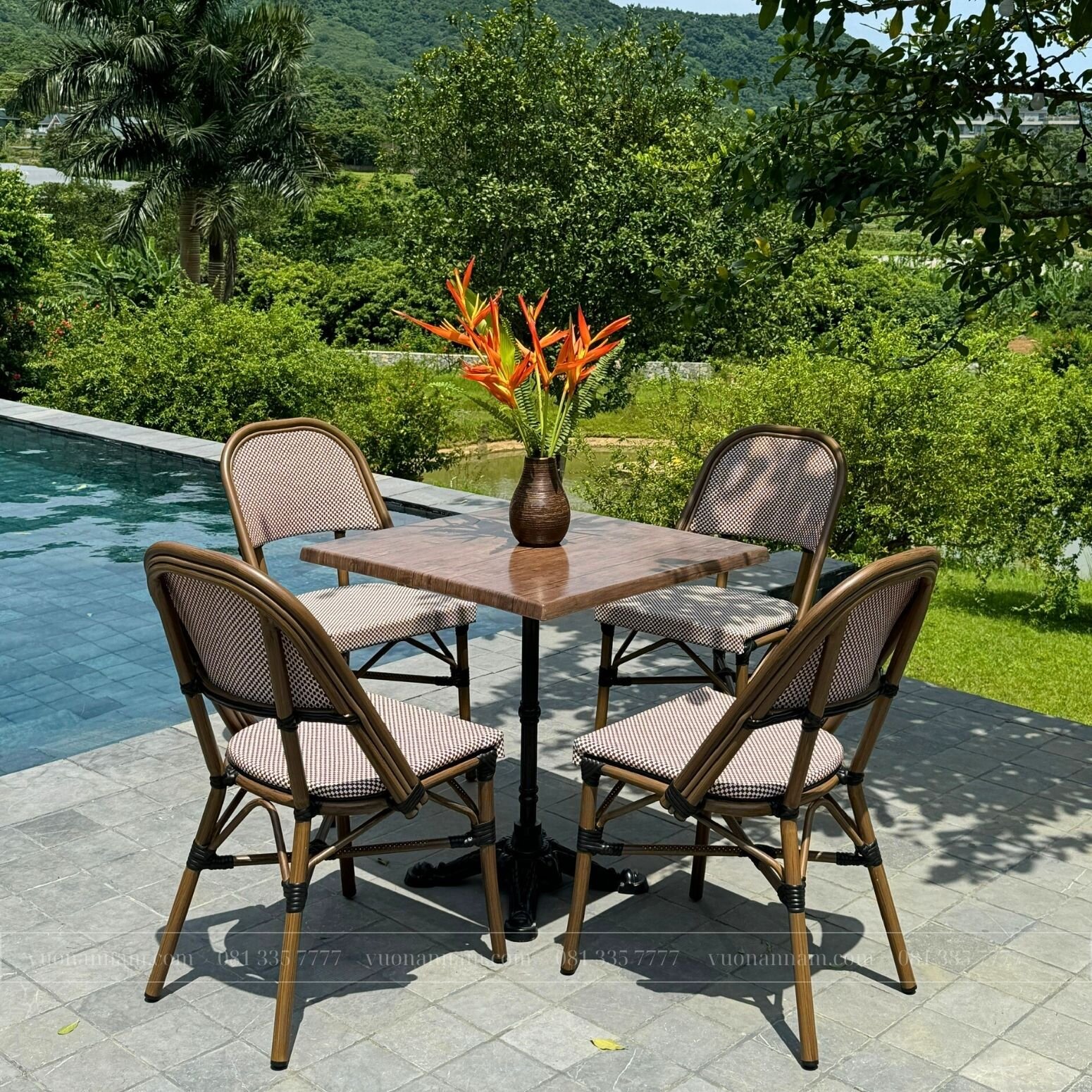 Bộ bàn ghế cafe ngoài trời BTL-GC15D - Ảnh 3